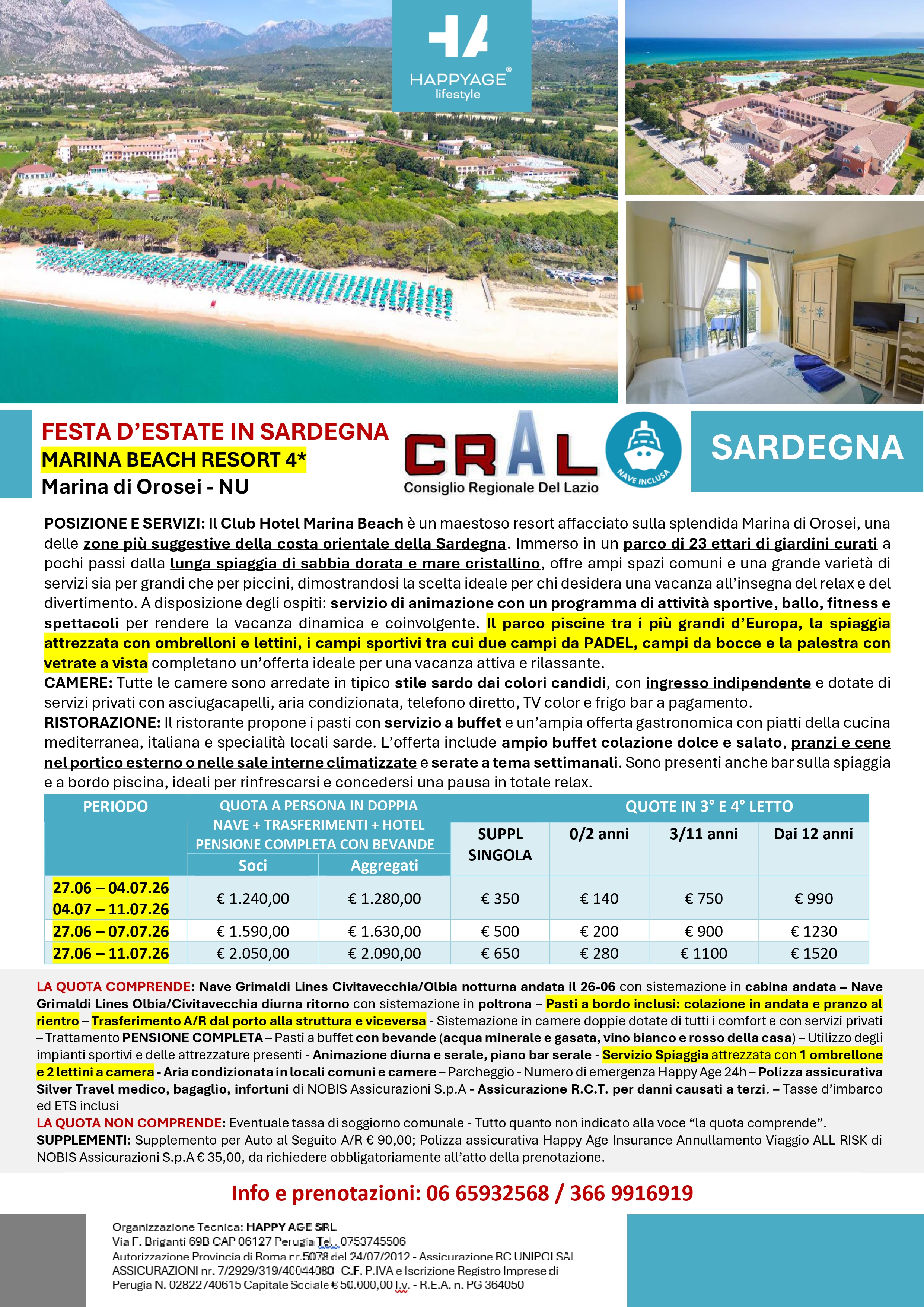 Locandina completa: Festa d’estate in Sardegna